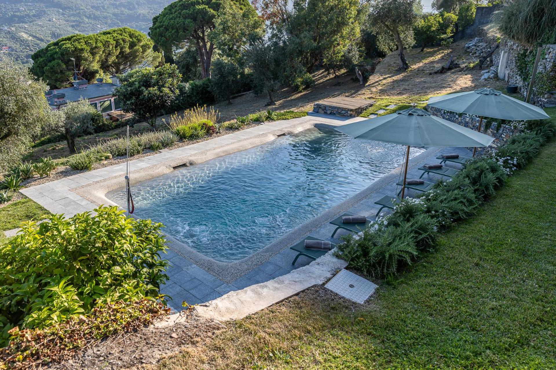 La Casa Gialla Relax In Collina Con Piscina サンタ・マルゲリータ・リグレ エクステリア 写真